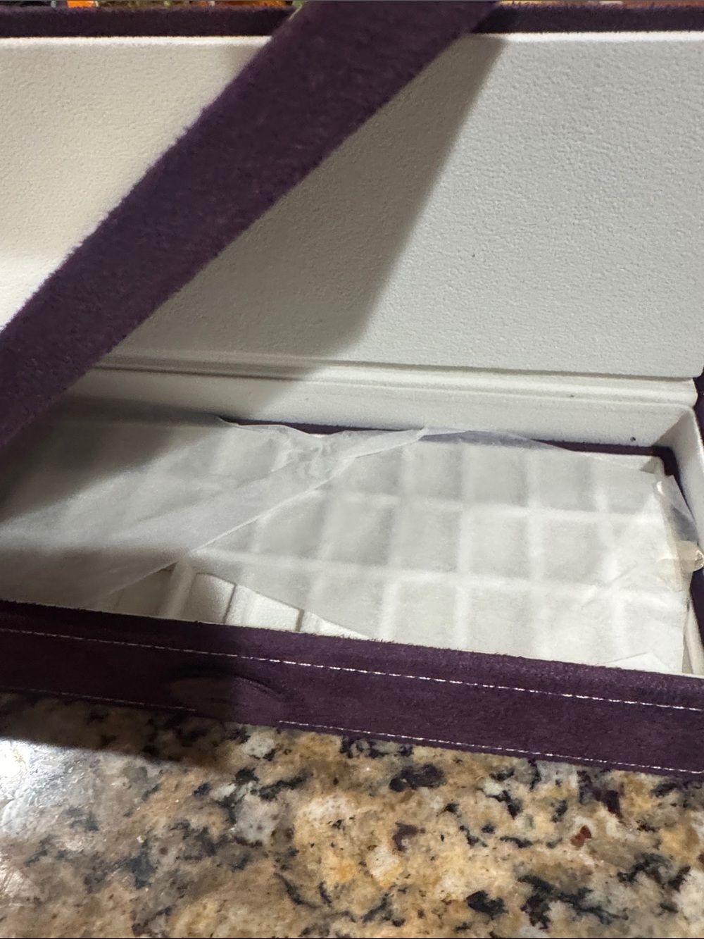 Pandora Plum Velvet Jewelry Case retired three tier NWOT - Picture 5 of 7
